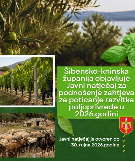 Objavljen Javni natječaj za podnošenje zahtjeva za poticanje razvitka poljoprivrede u 2026. godini